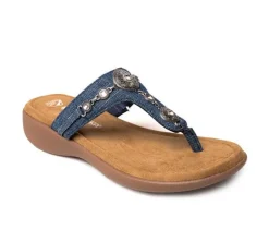 Women's Minnetonka Brecca Embellished Flip-Flops