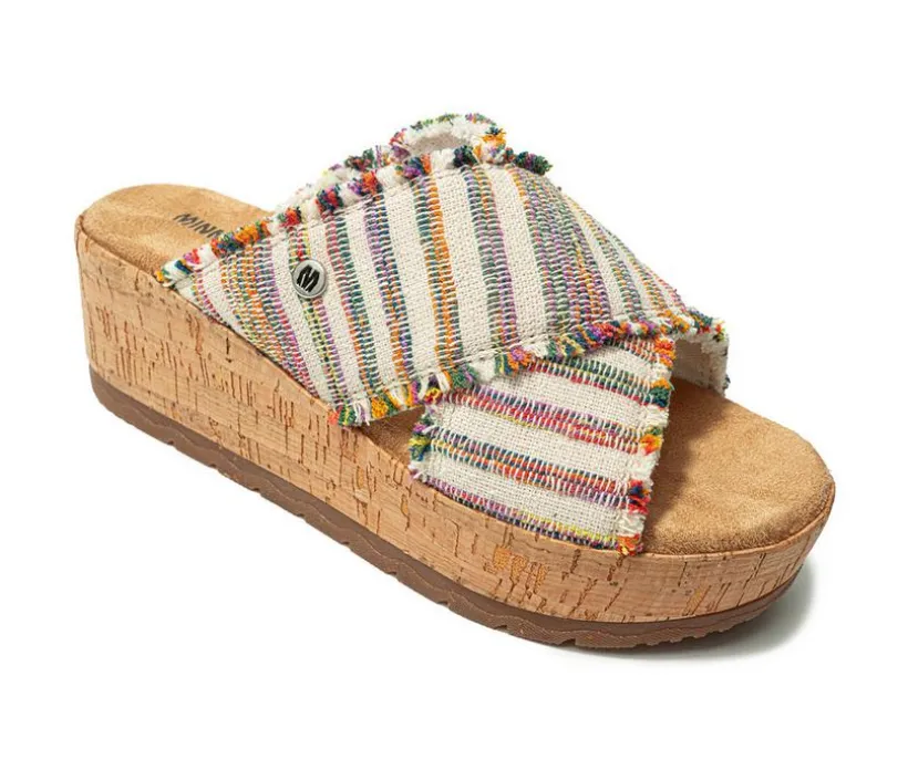 Women's Minnetonka Posey Crossband Wedge Sandals