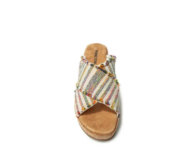 Women's Minnetonka Posey Crossband Wedge Sandals