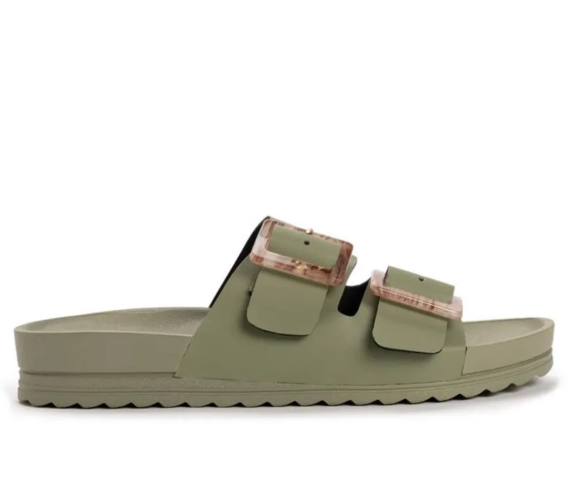 Women's MUK LUKS Grand Cayman Footbed Sandals