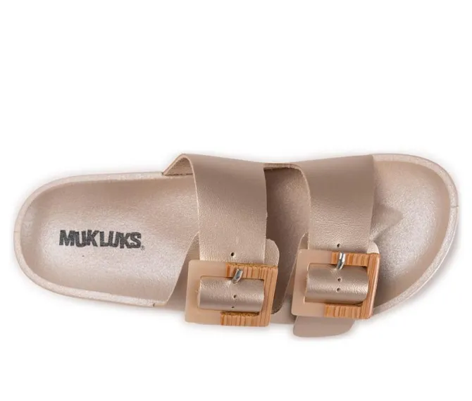 Women's MUK LUKS Grand Cayman Footbed Sandals