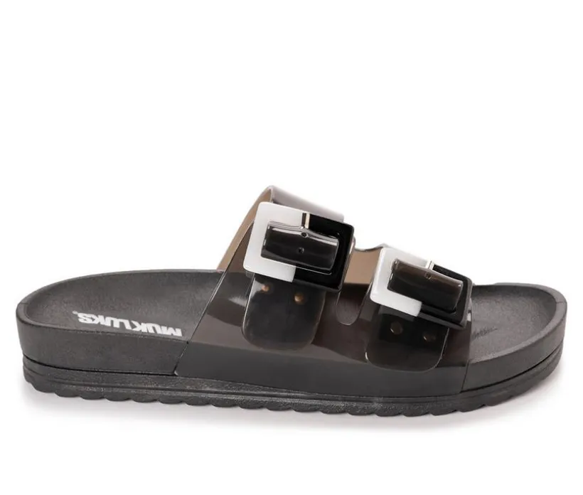 Women's MUK LUKS Grand Cayman Lucite Slide Sandals