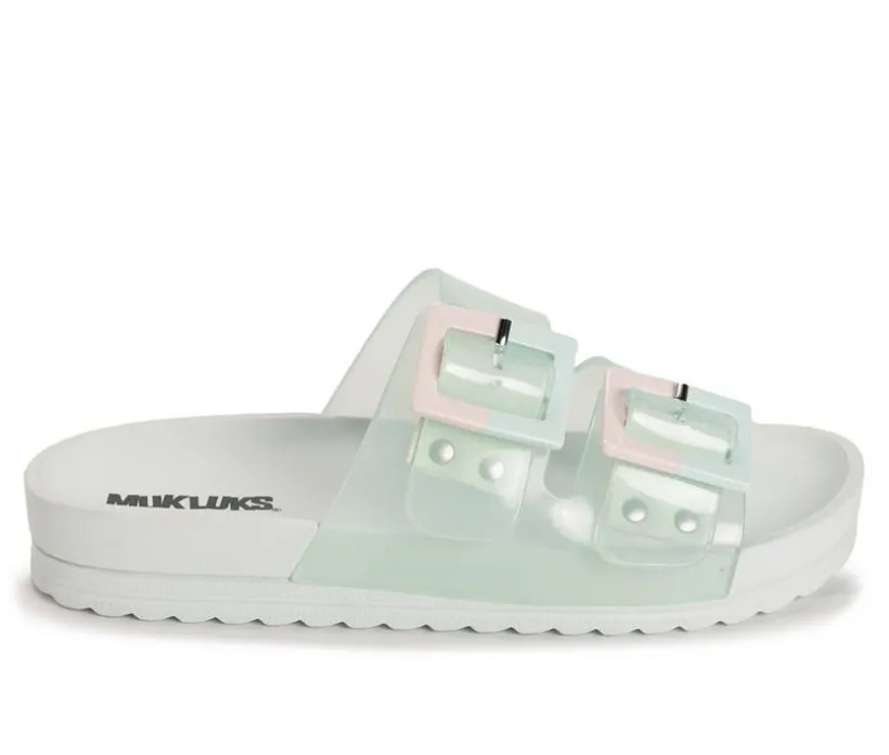Women's MUK LUKS Grand Cayman Lucite Slide Sandals