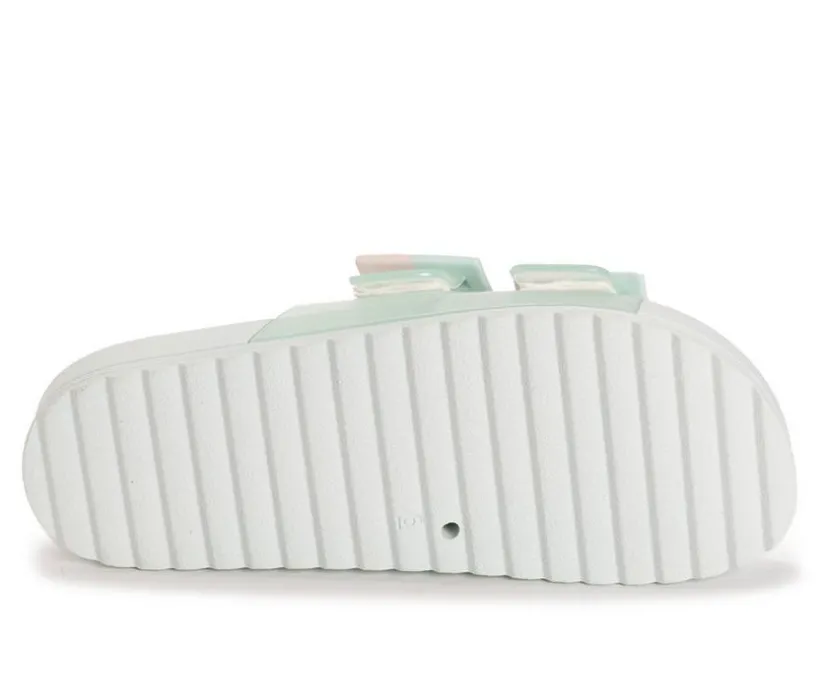 Women's MUK LUKS Grand Cayman Lucite Slide Sandals