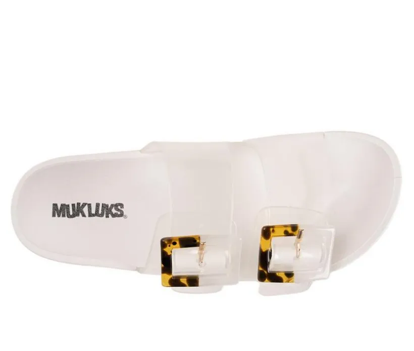 Women's MUK LUKS Grand Cayman Lucite Slide Sandals