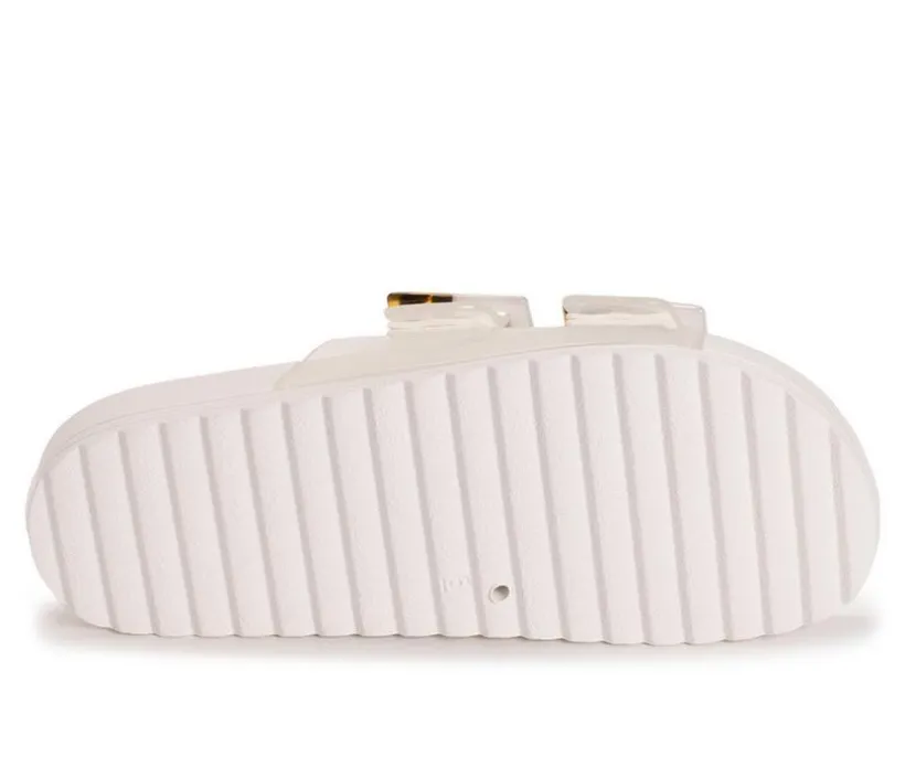 Women's MUK LUKS Grand Cayman Lucite Slide Sandals