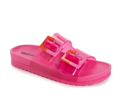 Women's MUK LUKS Grand Cayman Lucite Slide Sandals