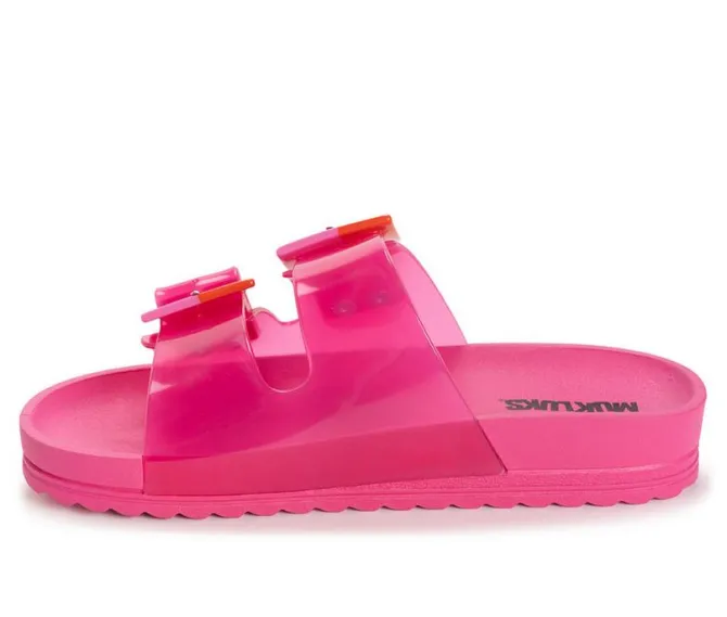 Women's MUK LUKS Grand Cayman Lucite Slide Sandals