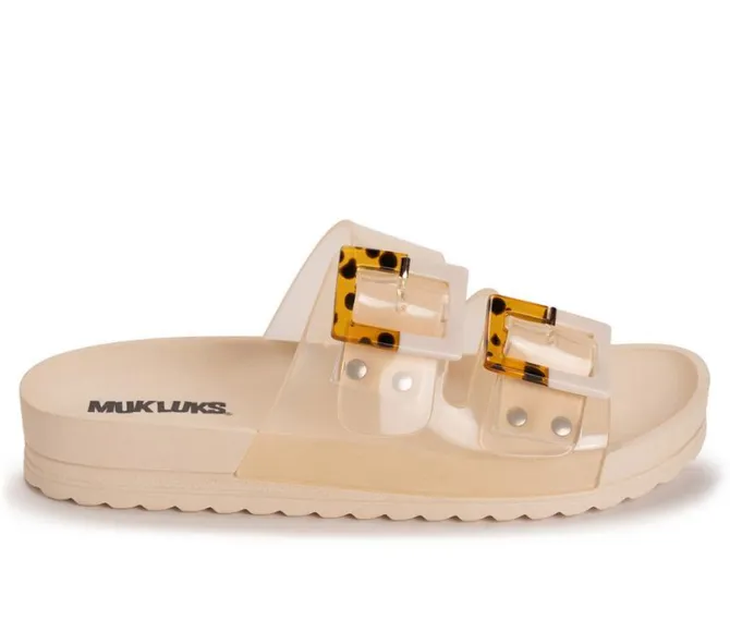 Women's MUK LUKS Grand Cayman Lucite Slide Sandals