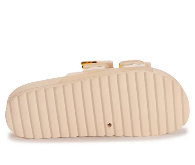 Women's MUK LUKS Grand Cayman Lucite Slide Sandals