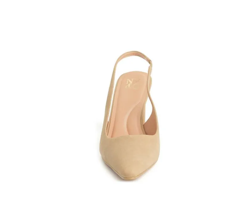 Women's New York and Company Theresa Slingback Pumps