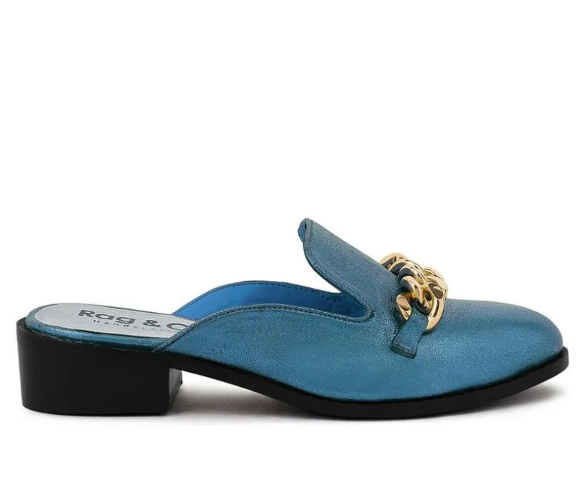 Women's Rag & Co Aksa Low Block Heel Mules