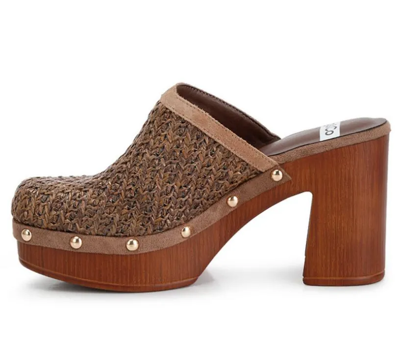 Women's Rag & Co Jeydena Heeled Clogs