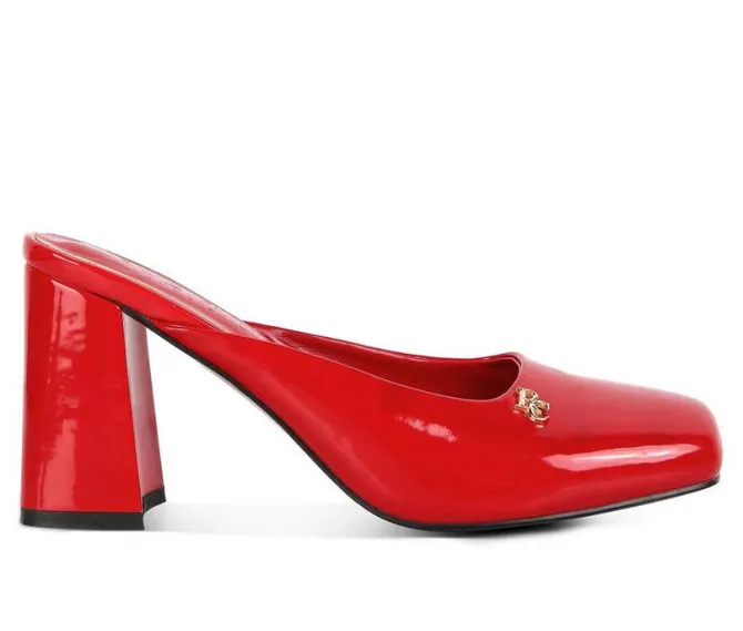 Women's Rag & Co Neoplast Block Heel Mules
