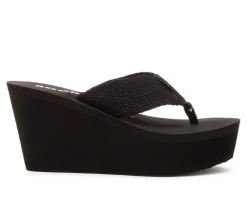 Women's Rocket Dog Diver Platform Wedge Flip-Flops