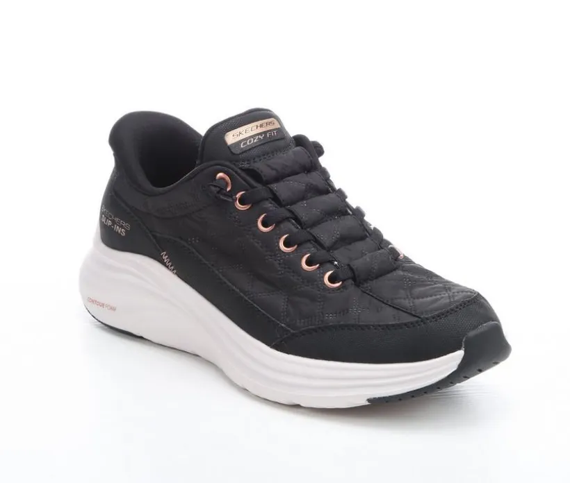 Women's Skechers 150404 Cozy Fit Contour Foam Slip In Walking Shoes
