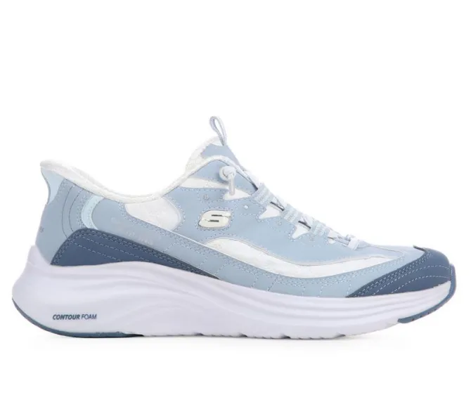 Women's Skechers 150412 D'Lite Cozy Fit Contour Slip In Walking Shoes