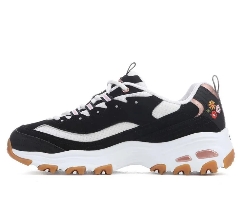 Women's Skechers 150553 Dlites Floral Sneakers