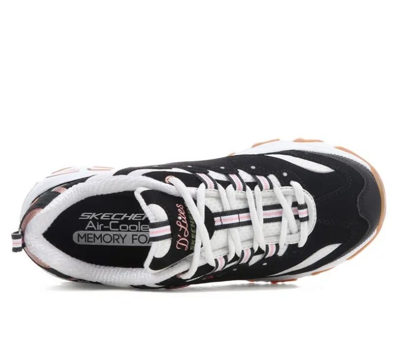 Women's Skechers 150553 Dlites Floral Sneakers