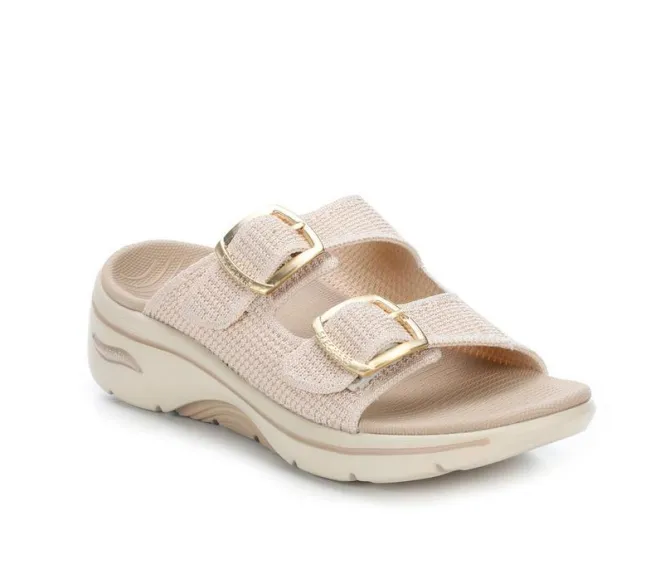 Women's Skechers Go Go Walk Arch Fit 140871 Wedge Sandals