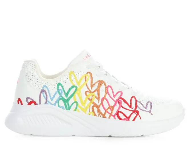 Women's Skechers Street Uno Lite Hearts 177957