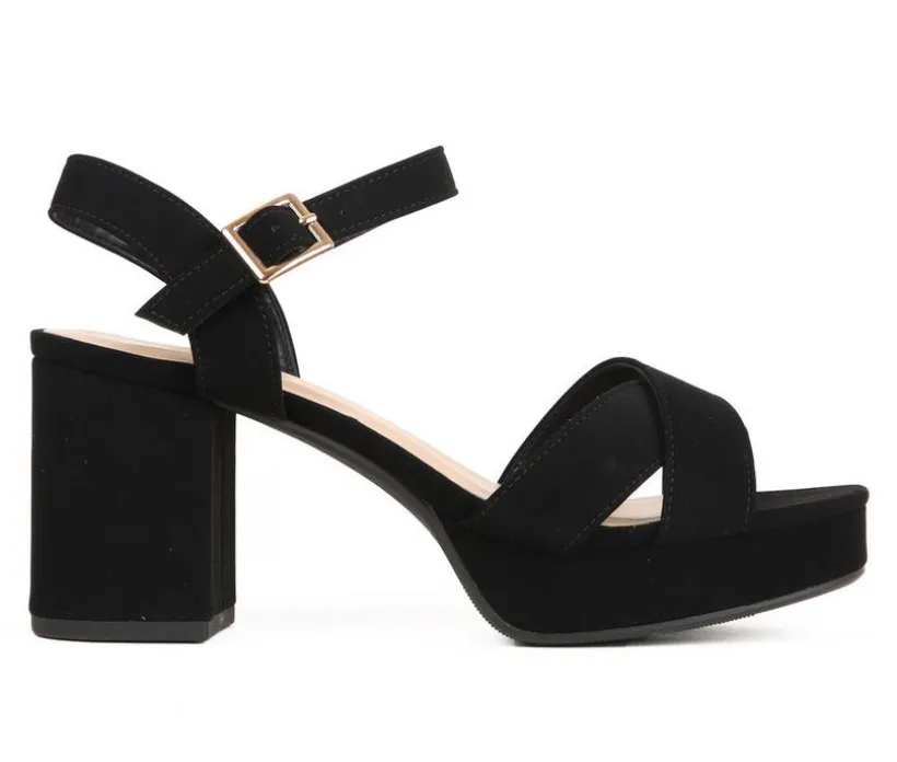 Women's Soda Manner Heeled Sandals