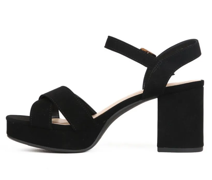 Women's Soda Manner Heeled Sandals