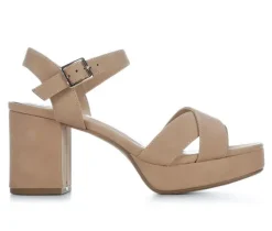 Women's Soda Manner Heeled Sandals