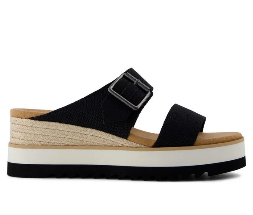 Women's TOMS Diana Mule Buckle Sandal Wedges