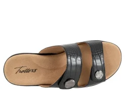 Women's Trotters Ruthie Croco Sandals