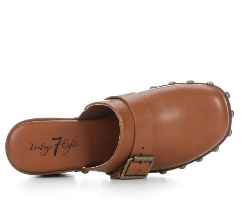 Women's Vintage 7 Eight Nadida Studded Clog Sandals