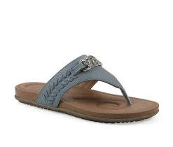 Women's White Mountain Aladdin Flip-Flops
