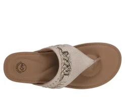 Women's White Mountain Aladdin Flip-Flops