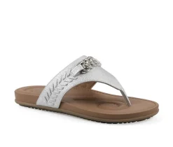 Women's White Mountain Aladdin Flip-Flops