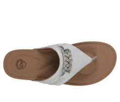 Women's White Mountain Aladdin Flip-Flops