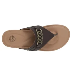 Women's White Mountain Aladdin Flip-Flops
