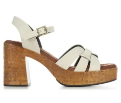 Women's White Mountain Barista Platform Sandals