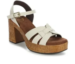 Women's White Mountain Barista Platform Sandals
