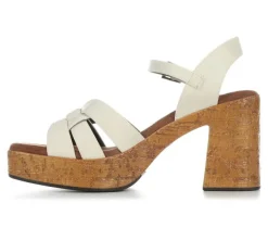 Women's White Mountain Barista Platform Sandals