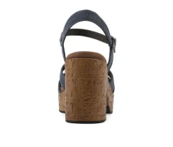Women's White Mountain Barista Platform Sandals
