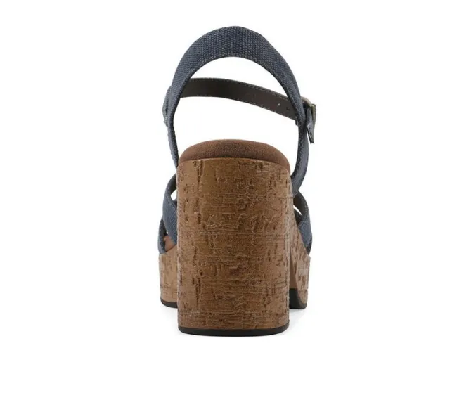 Women's White Mountain Barista Platform Sandals