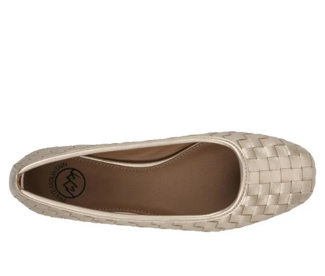 Women's White Mountain Boccie Flats