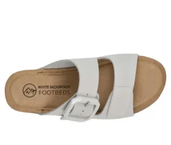 Women's White Mountain Fearful Footbed Sandals