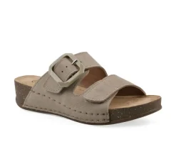 Women's White Mountain Fearful Footbed Sandals