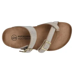 Women's White Mountain Grays Footbed Sandals