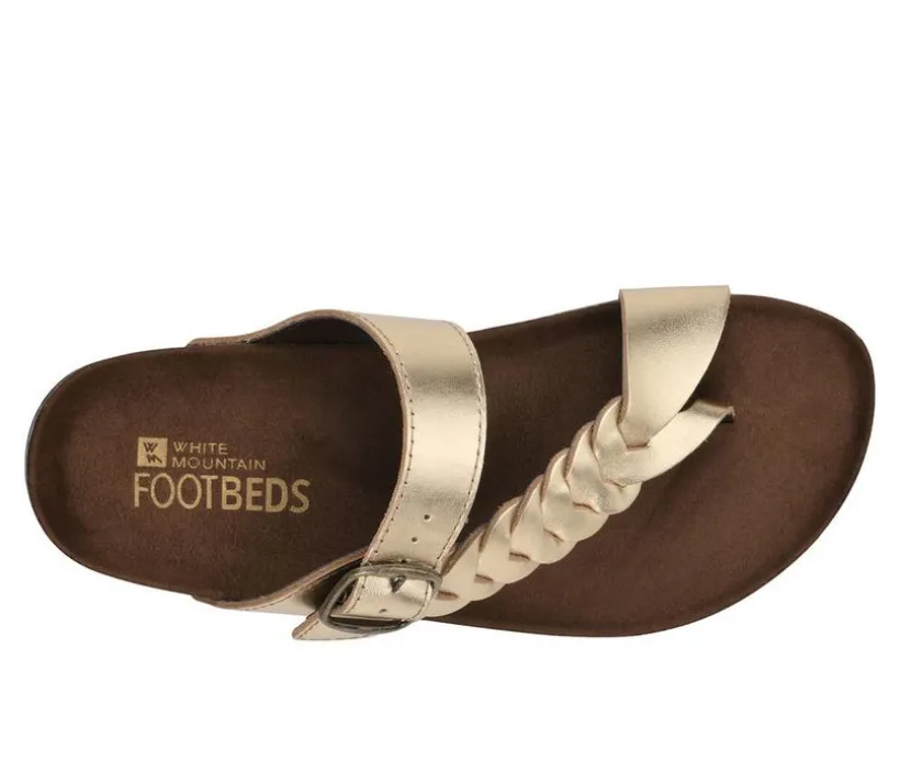 Women's White Mountain Happier Footbed Sandals