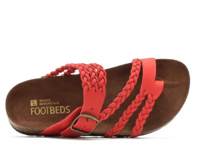 Women's White Mountain Hayleigh Footbed Sandals