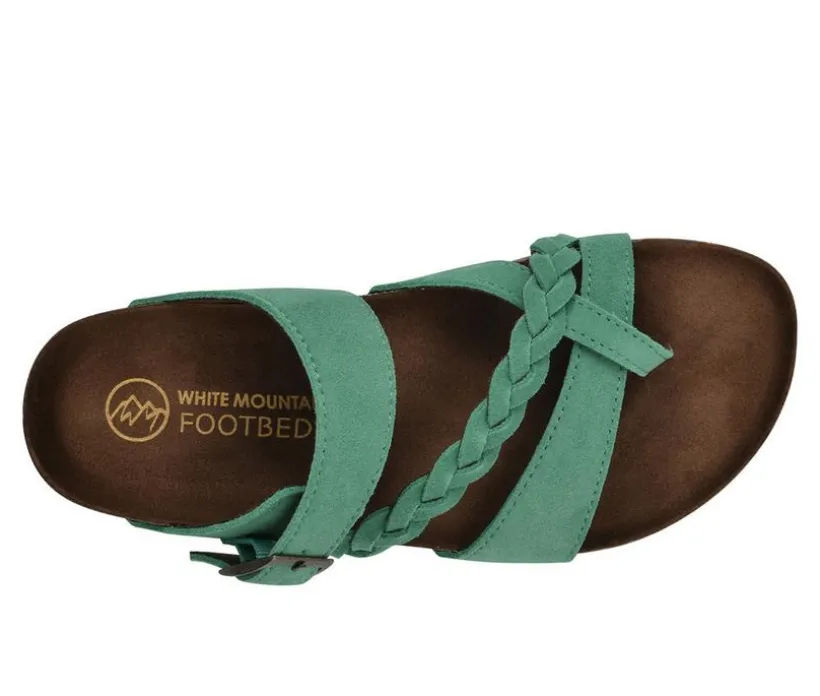 Women's White Mountain Hazy Footbed Sandals