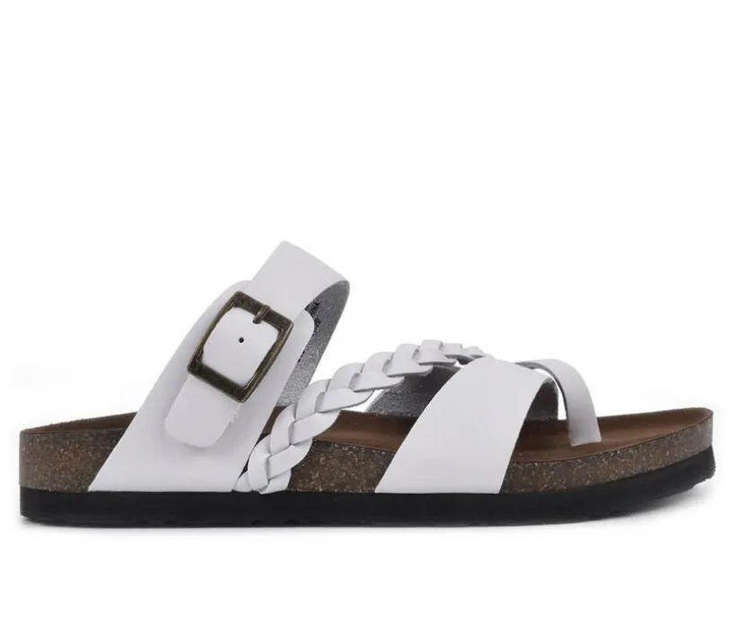 Women's White Mountain Hazy Footbed Sandals