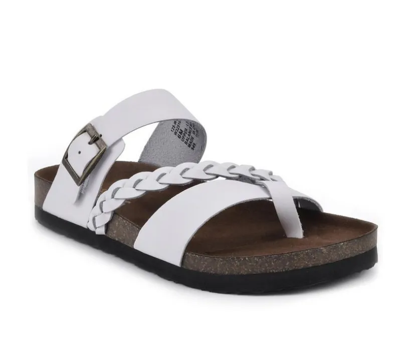 Women's White Mountain Hazy Footbed Sandals